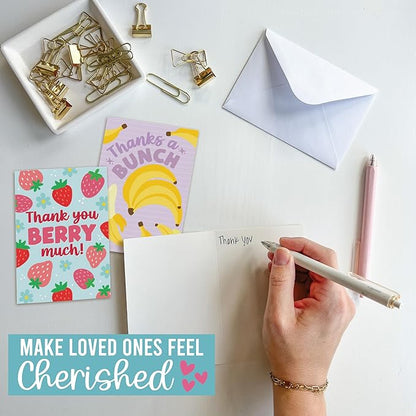 54 Colorful Funny Thank You Cards With Envelopes Bulk - Thank You Notes With Envelopes Set, Thank You Card Kids, Teacher Thank You Teacher Cards, Kids Thank You Card For Teachers Appreciation