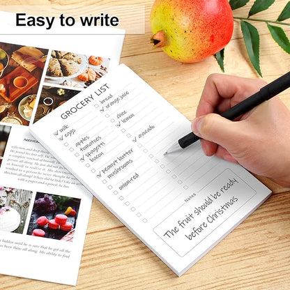 Joyberg Grocery List Magnet Pad for Fridge, 2 Pack Magnetic Notepads for Refrigerator, Magnetic Grocery List Pad for Fridge, Full Magnet Back Shopping Lists, 60 Sheets Per Note Pads