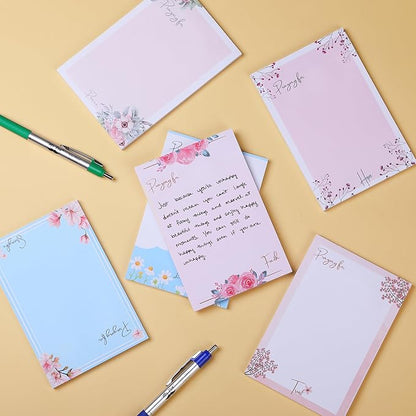 Mr. Pen- Sticky Notes 4x6, 6 Pads, 4x6 Sticky Notes, Floral Sticky Note, Self-Stick Note Pads, Sticky Pads Sticky Notes Aesthetic, Colorful Sticky Notes, Sticky Notes Bulk Sticky Notes