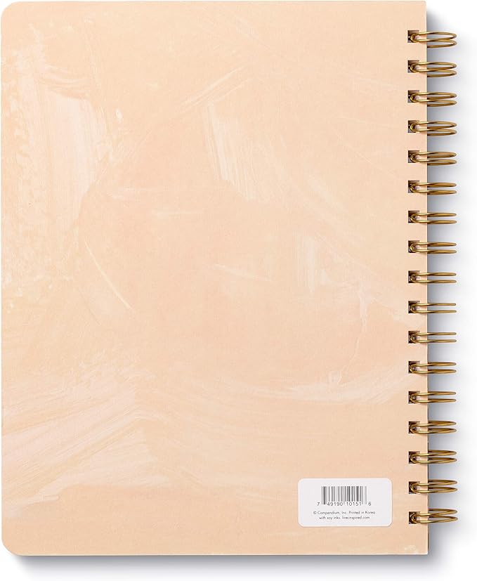 Compendium Spiral Notebook - Life Is Beautiful — A Designer Spiral Notebook with 192 Lined Pages, College Ruled, 7.5”W x 9.25”H