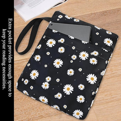 DSIUE Book Sleeve Book Protector Book Lovers Gifts Book Covers for Paperbacks with Zipper,11.4 X 9 Inch