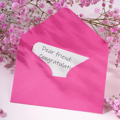 jiebor 100 Sets Small Envelopes with Small Blank Gift Business Card Wedding Invitation Pocket Envelopes for Graduations Wedding Shower Holiday 4.37 x 2.91 Inch Light Color