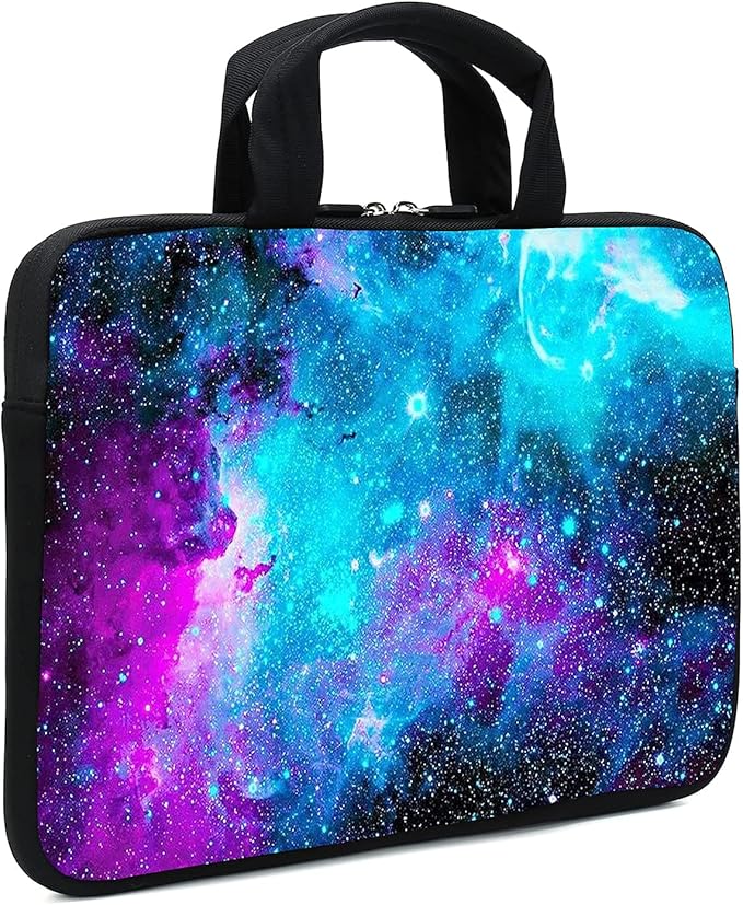 11.6 12 12.1 Inch Laptop Carrying Bag Protective Chromebook Case Pouch Netbook Notebook Ultrabook Bag Tablet Sleeve Cover Travel Briefcase with Handle for Men Women (Galaxy)