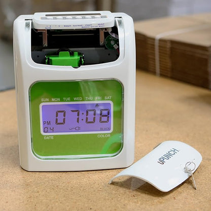 uPunch HN3540 Complete Small Business Start-Up Kit: AutoAlign Time Clock System with 400 Time Cards, 4 Ribbons & 2 Racks