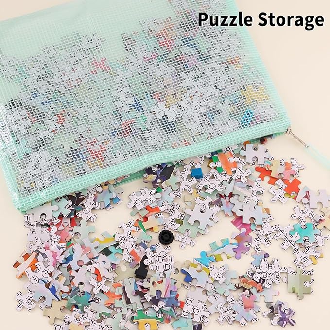 EOOUT 14pcs Mesh Zipper Pouch, 8 Sizes Waterproof Zipper Bags, 7 Colors Waterproof Plastic Document Pouch, Multipurpose for Travel Storage, Office Appliances, Home Organize