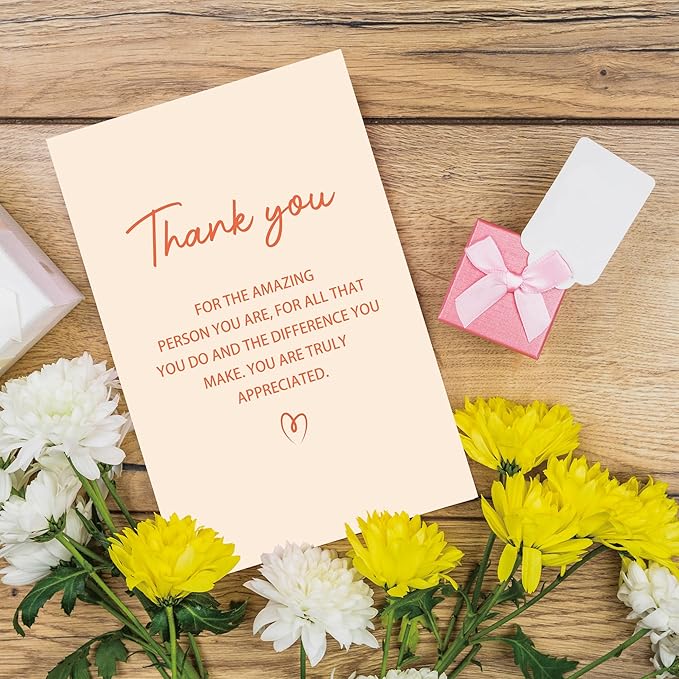 Thank You Card for Men Women, Thank You Card Gift for Friend Teacher, Appreciation Cards for Doctor Coworker Boss