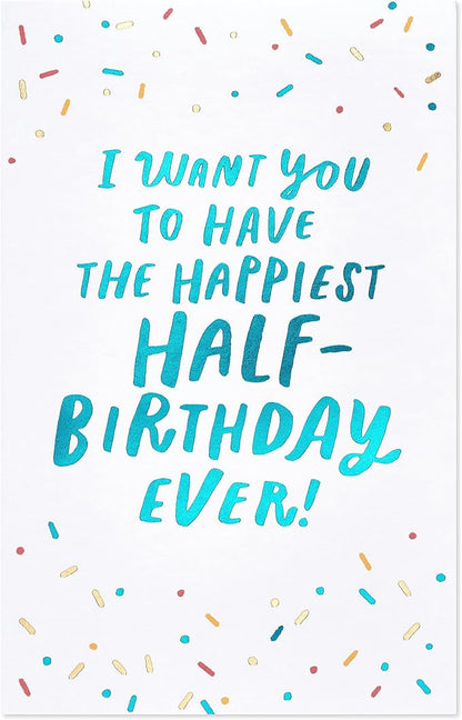 American Greetings Half-Birthday Card (All My Heart)