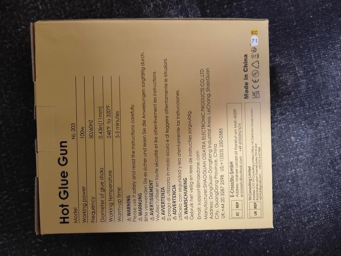 Fireproof 100W Hot Glue Gun Kit Glue Gun - MAXDONE Craft Glue Gun Full Size (Not Mini) Glue Guns Heavy Duty Hot Glue Gun with 12pcs Glue Sticks(0.43'' x 8") 100w for DIY Art