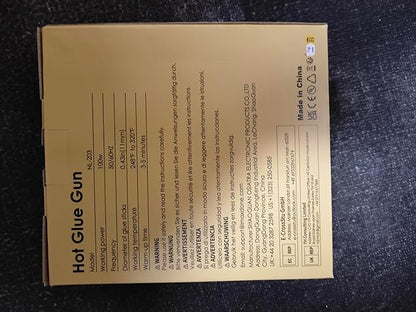 Fireproof 100W Hot Glue Gun Kit Glue Gun - MAXDONE Craft Glue Gun Full Size (Not Mini) Glue Guns Heavy Duty Hot Glue Gun with 12pcs Glue Sticks(0.43'' x 8") 100w for DIY Art