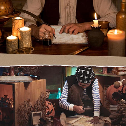 Vintage Writing Invitations Set Includes 100 Letter Antique Scroll Rustic Papers 100 Wax Seal Stickers 3 Strands of Twine for Valentines Mother Stationery Old Medieval Cardstock(4 x 6 Inch)