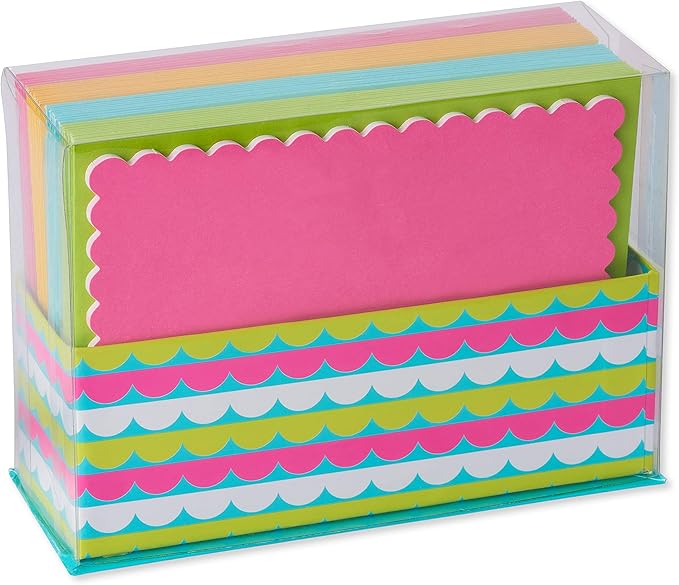 American Greetings Single Panel Blank Cards with Envelopes, Bright Colors, Patterns and Shapes (40-Count)