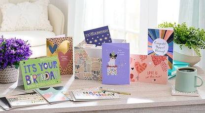 American Greetings All Occasion Deluxe Card Assortment with Envelopes and Storage Box(60-Count)