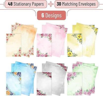 Mr. Pen- Stationery Writing Paper with Envelopes, 48 Letter Writing Paper with 24 Envelopes, Cute Stationary Set for Writing Letters, Stationary Paper, Writing Paper Stationary, Letter Set
