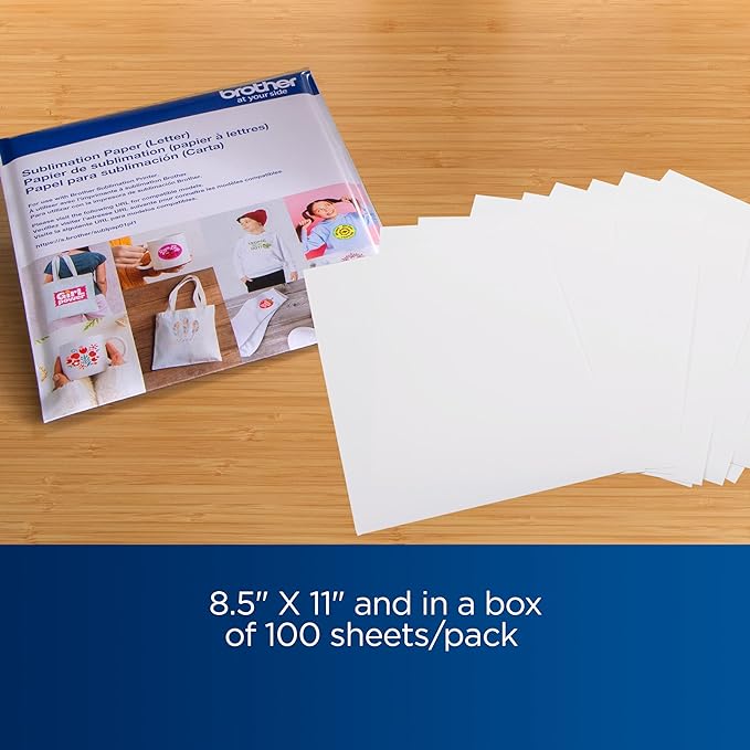 Brother Sublimation Paper Pack (100 Sheets), white