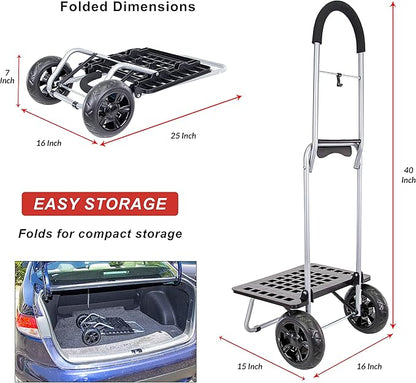 dbest Products Bigger Trolley Dolly MM, Black Handtruck Hardware Garden Utility Cart
