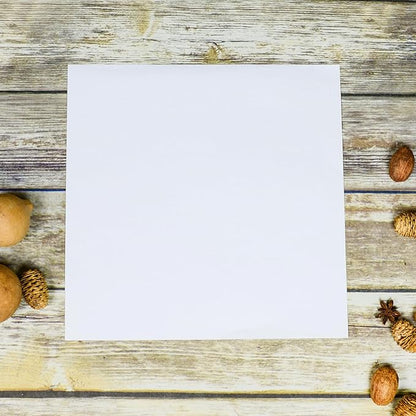 100 Sheets White Cardstock Thick Paper - Blank Heavy Weight 350gsm Cover Card Stock for Invitations,Stationery Printing,Scrapbooking,Crafts,DIY Cards, Paper Crafting (5x5 Inches)