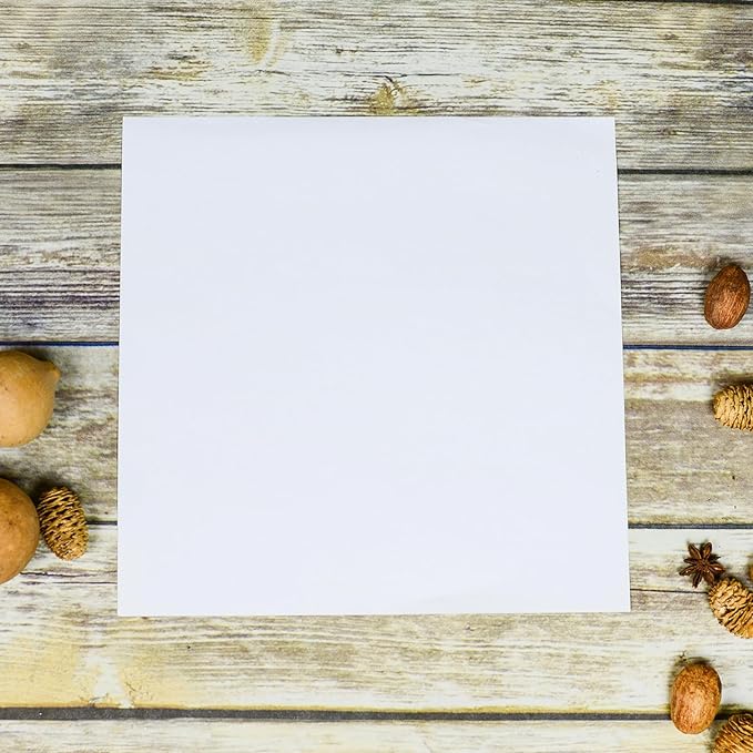 100 Sheets White Cardstock Thick Paper - Blank Heavy Weight 350gsm Cover Card Stock for Invitations,Stationery Printing,Scrapbooking,Crafts,DIY Cards, Paper Crafting (12x12 Inches)