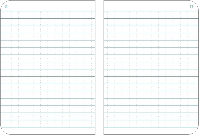 Rite In The Rain Weatherproof Mini-Stapled Notebook, 3 1/4" x 4 5/8", Blue Cover, Universal Pattern, 3 Pack (No. 271FX-M)