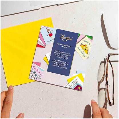 Huxters Funny Birthday Card for her women and Him MenStop Aging request Letter - Fun Joke Greeting Card for Dad Brother Uncle Mom Sister Auntie - - 17 by 12cm (Aging Waiver Denied)