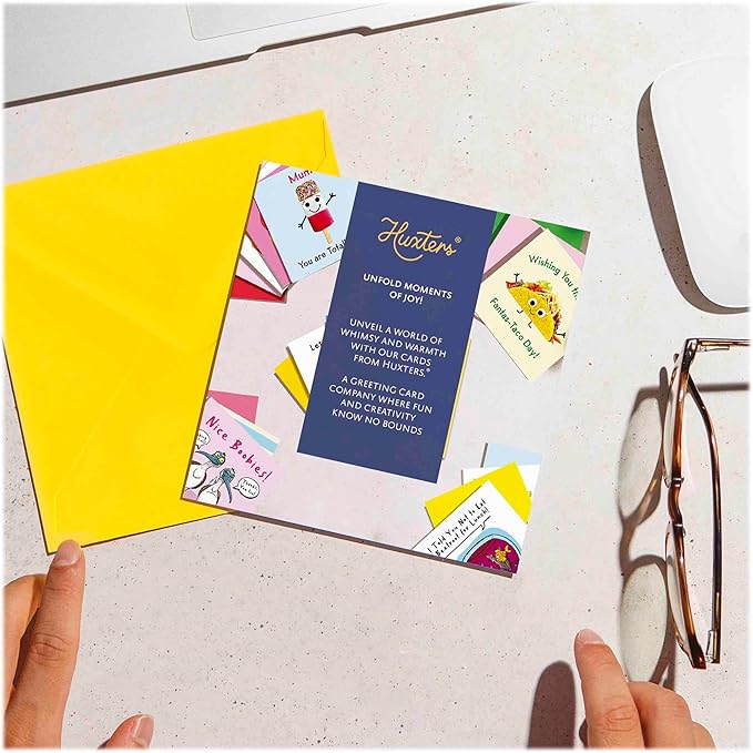 Huxters Funny Birthday Card for her women and Him MenYou can change your Age on Social Media Letter - Fun Joke Greeting Card for Dad Brother Uncle Mom Sister Auntie - - 17 by 12cm (Age Exemption)