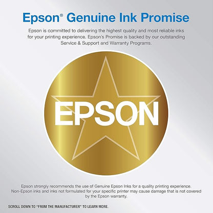 Epson EcoTank Pro ET-5850 Wireless Color All-in-One Supertank Printer, White & T522 EcoTank Ink Ultra-high Capacity Bottle Color Combo Pack (T522520-S)