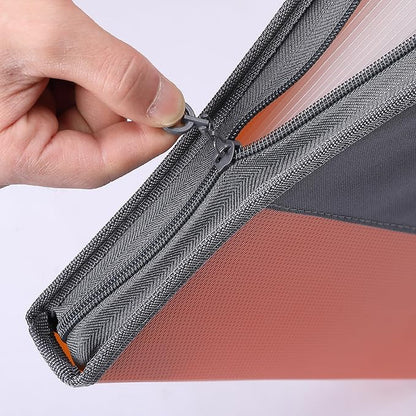 Mr. Pen- Accordion File Organizer, 13 Pockets, Orange, Letter A4 Paper Document Accordion Folder, Expanding File Folder with Sticky Labels, Accordion File Folder Document Organizer