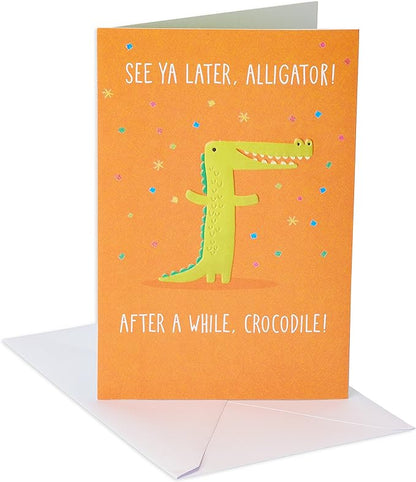 American Greetings Goodbye Card (See Ya Later Alligator)