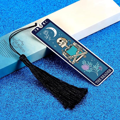 Bookmarks for Men Stocking Stuffers for Men Bookmarks for Book Lovers Cool Bookmarks for Men Funny Bookmarks for Men Gothic Gifts Horror Bookmark Spooky Gifts Tarot Bookmark Christmas Birthday Gifts