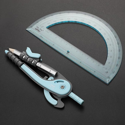 Mr. Pen- Compass and Protractor Set, Sky Blue, Compass Geometry Tool, Protractor and Compass Set, Compass Drawing Tool, Drawing Compass, Geometry Compass, Math Compass for Geometry