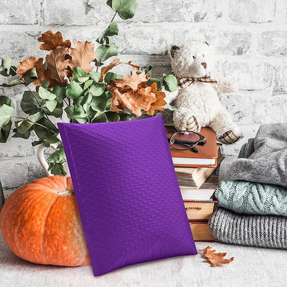UCGOU Bubble Mailers 8.5x12 Inch Purple 25 Pack Usable Size 8.5x11 Poly Padded Envelopes #2 Medium Mailing Opaque Packaging Postal Self Seal Waterproof Boutique Shipping Bags for Clothes Makeup