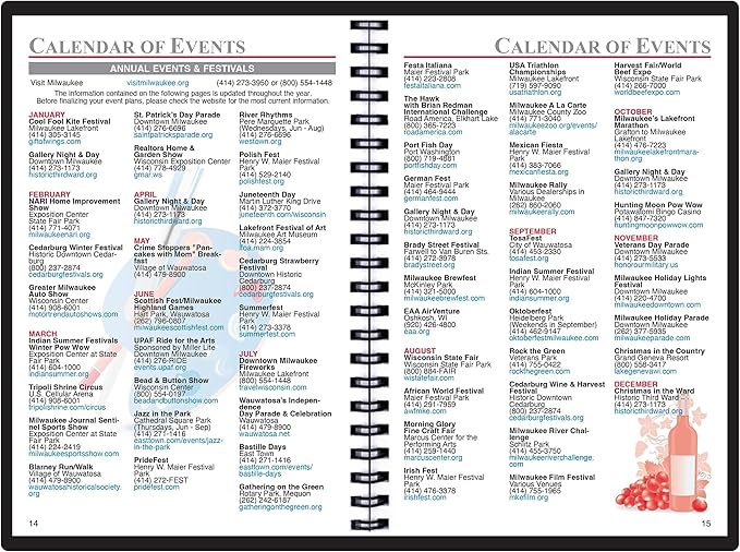 2025 Datebook & City Themed Planner – Resource Guide with Daily, Weekly & Monthly Views – 3-Year Reference Calendar - Multi-Purpose Travel Notebook Guide & Adventure Diary (Milwaukee '25)