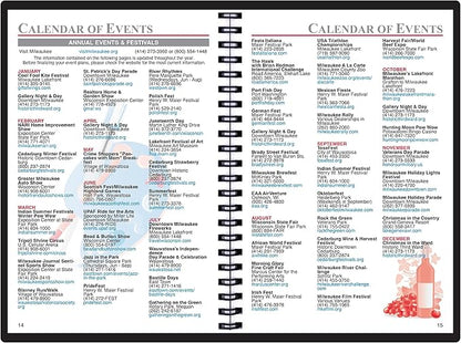 2025 Datebook & City Themed Planner – Resource Guide with Daily, Weekly & Monthly Views – 3-Year Reference Calendar - Multi-Purpose Travel Notebook Guide & Adventure Diary (Milwaukee '25)