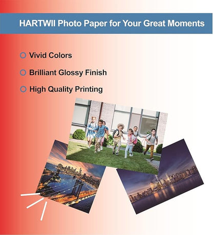 220 Sheets Photo Paper Glossy Inkjet 8.5x11 44lb 160Gsm A4 Letter Size Suitable for All Dye Ink Printers