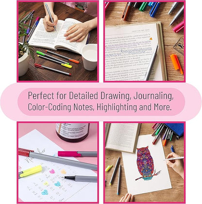 Mr. Pen- Fineliner Pens, 12 Pack, Pens Fine Point, Colored Pens, Bible Journaling Pens, Journals Supplies, School Supplies, Pen Set, Art Pens, Writing Pens, Fine Tip Markers