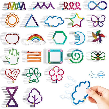 H1vojoxo 120PCS Breath Anxiety Sensory Stickers Tactile Deep Breathing Stickers for Kids Adult Anti Stress Textured Fidget Stickers for Anxiety Sensory Stickers Different Texture for Phone