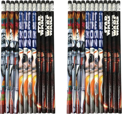 Disney Star Wars "The Force Awaken" No. 2 Lead Wood Pencils (24 Pieces)