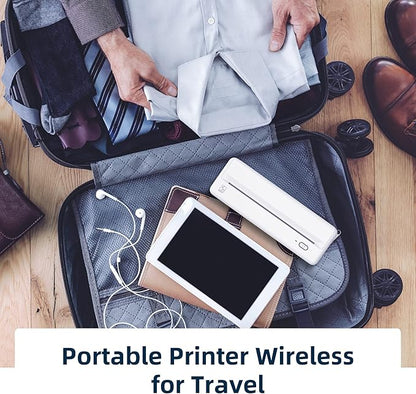 HPRT Wireless Portable Printer - Bluetooth Thermal Printer for Travel, Mobile Office, School, Home Compatible with iOS Android