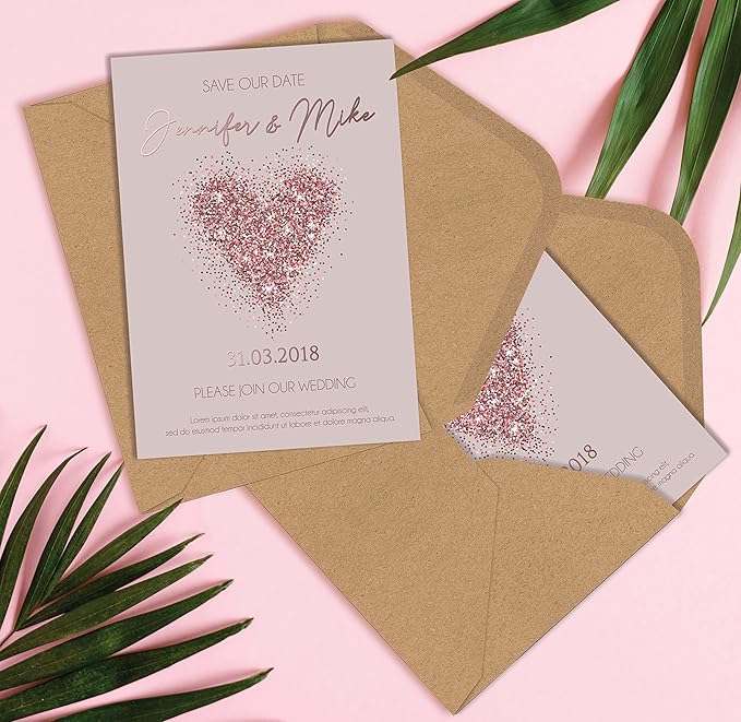 Better Office Products Kraft Invitation Envelopes, 100-Pack, A1 Size (3.625" x 5.12"), Strong 35 lb. Paper, Fits 3.5" x 5" Invitation Cards, RSVP Cards, Photos, Gift Cards (Contoured Gummed Flap)