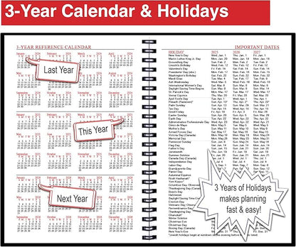 2025 Datebook & City Themed Planner – Resource Guide with Daily, Weekly & Monthly Views – 3-Year Reference Calendar - Multi-Purpose Travel Notebook Guide & Adventure Diary (Birmingham '25)