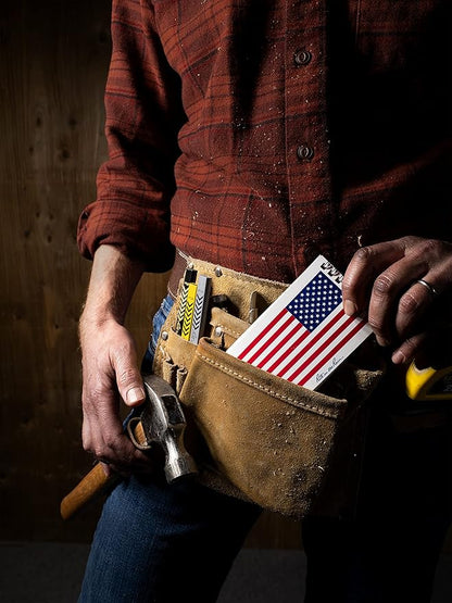 Rite in the Rain Weatherproof Top Spiral Notebook, 3" x 5", Old Glory American Flag Cover, Universal Pattern, 3 Pack (No. FLW35-3)