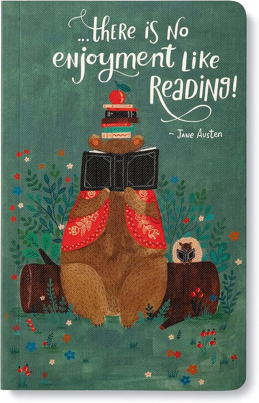 Compendium Softcover Journal - There is no enjoyment like reading! – A Write Now Journal with 128 Lined Pages, 5”W x 8”H