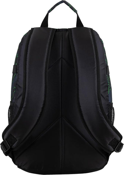 FUEL Hiking Backpack for Women Men Terra Sport, Travel, College, Gym, Work with Laptop Sleeve, Bungee, 18 Inches, Neon Outline Camo