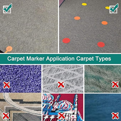Sukh 28 Pcs Carpet Spot Markers - Carpet Spots for Classroom Carpet Floor 4 Inch Circle Dots Markers 7 Colors Floor Dot for Decoration Elementary Teachers Student Kindergarten Yoga Standing