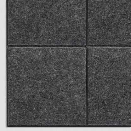 Large Cork Board Alternative - 12 Pack Felt Wall Tiles Office Decor Cork Board for Office, Cork Boards for Walls, Gray Bulletin Board Pin Board with Safe Adhesive for Office/Home/School