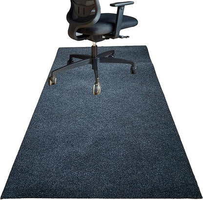 Office Chair Mat for Hardwood 36"x48" Computer Gaming Desk Floor Mat for Rolling Chair Non Slip Floor protector,Black