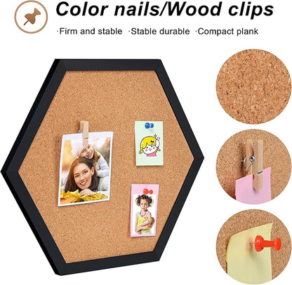 4 Packs Cork Board,Corkboards for Wall,Small Cork Board Decorations,Cork Boards for Walls with Frame, Decorative for Office, School & Home