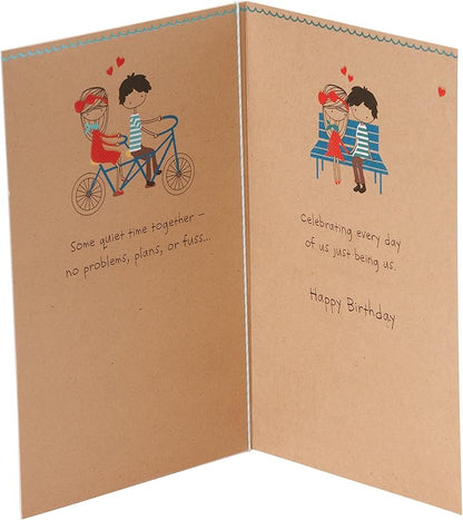 American Greetings Romantic Birthday Card (Being Us)