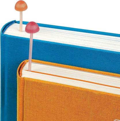 Genuine Fred Magic Sprout, Mini-Mushroom Bookmarks - Set of 4 - Two Sizes & Colors - Soft, Flexible Silicone - Fun Stocking Stuffer, Gift for Book Lovers, Teachers, Back to School - Cottagecore Decor