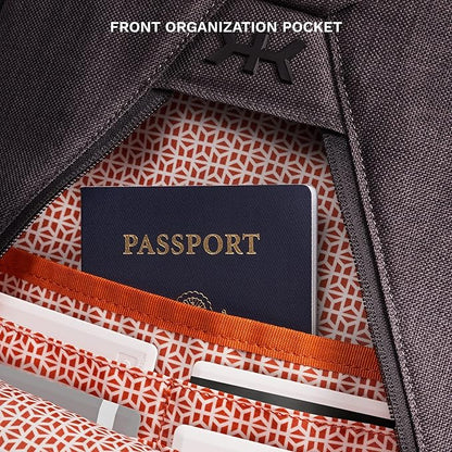 Knack Series 1 Laptop Backpack Fits up to 17 Inch - Knack Bags Carry-On Backpack, TSA Approved, Expandable Travel Backpacks With 4 Day Outfit Capacity (Stealth Black, Large)