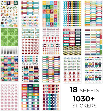 Budget Stickers by Clever Fox - 18 Sheets Set of 1030+ Unique Budget Planner Stickers for Your Monthly, Weekly & Daily Planner, Budget Planner, Calendar or Journal, Budget Sticker Book (Budget Pack)